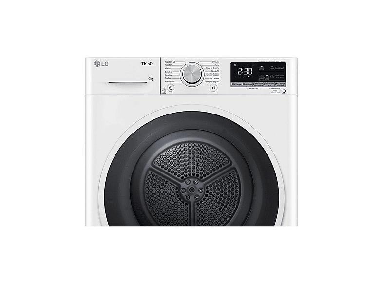 Secadora bomba de calor - LG RH90V5AV6N, Eléctrico, White