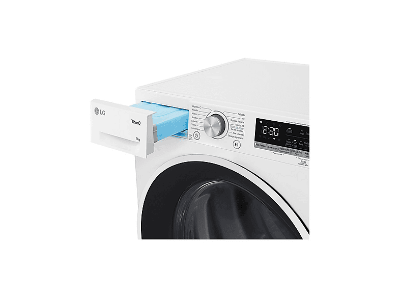Secadora bomba de calor - LG RH90V5AV6N, Eléctrico, White
