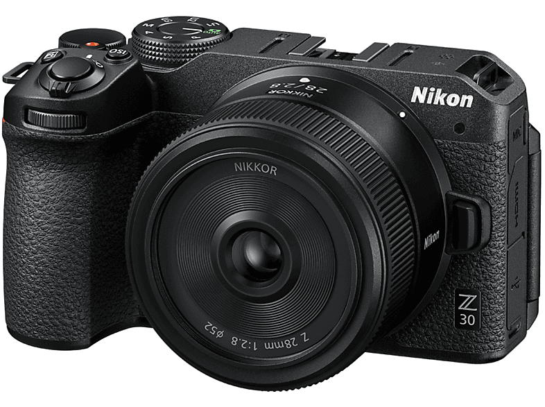 Cámara EVIL - Nikon Z 30 +16-50 f/3,5-6,3 VR, 20.9 MP, Wi-Fi, Vídeo 4K, DX, 2.95 ", Negro