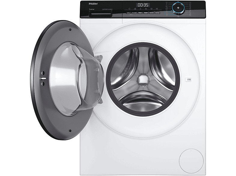 Lavadora carga frontal - Haier I-Pro Series 3 HW90-BP14939-S, 9kg, 1400rpm, Función Vapor, Motor Inverter BPM, Antibacterias, Blanco