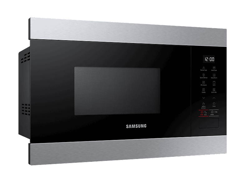 Microondas integrable - Samsung MG22M8274CT/E1, 850W, 6 niveles, Grill, 22l, Inox