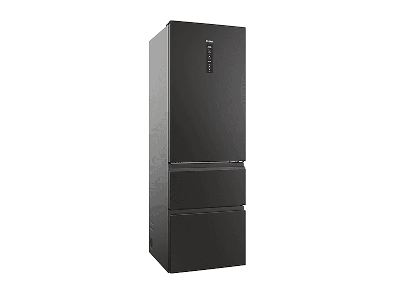 Frigorífico combi - Haier HTW5618DNPT, No Frost, Total No Frost, Altura 1850 mm, Capacidad 360 l, Negro