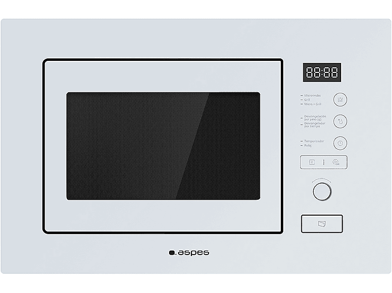 Microondas - Aspes AMWI2800DGB, 1 kW, 5 potencia, 20 l