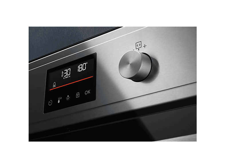 Horno - Electrolux EOF4P56X, Multifunción, Pirolítico, 72 l, Anillo térmico, 60 cm, Inox
