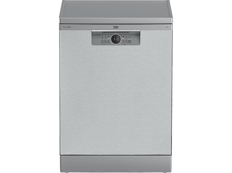 Lavavajillas - Beko BDFN26640XC, 9.5 l, 16 servicios, 6 programas, 60 cm, Tercera bandeja, Corner Intense, Fast+, Inox