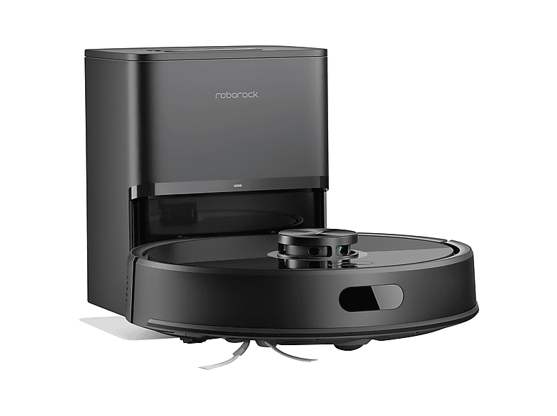 Robot friegasuelos - Roborock Q7TFP52-00 Q7TF+ (TALC C PRO+) BLACK, 40 W, Potencia de succión 10 kPa, Depósito 0,2 l, Autonomía 150 min, Negro