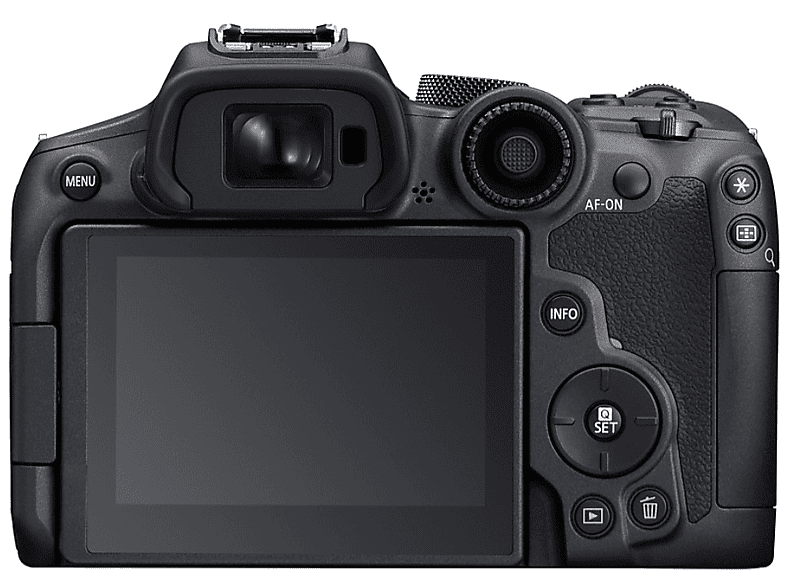 Cámara EVIL - Canon EOS R7 Body, 32.5 megapixeles, Pantalla 7.5 cm, Wi-Fi, Videos 4K, Negro