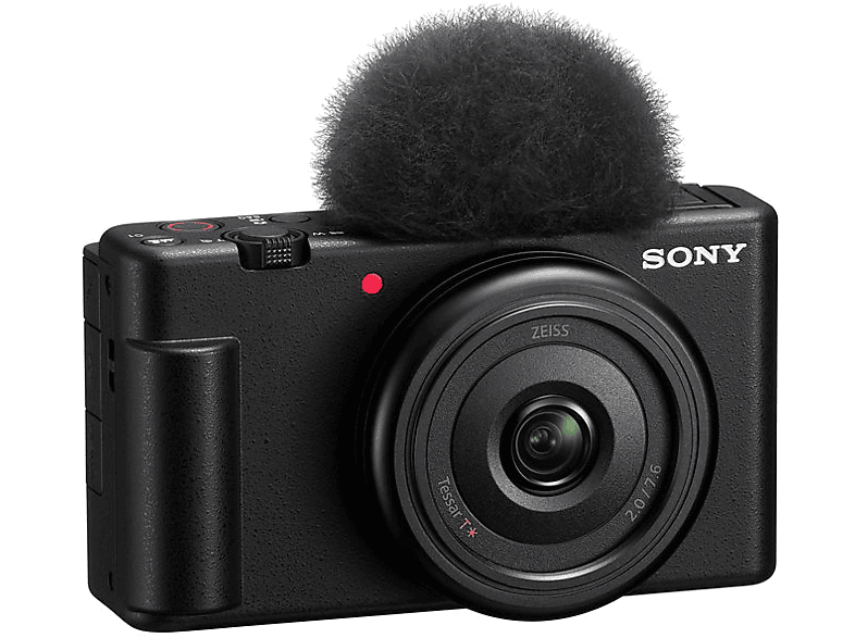 Cámara - Sony Vlog ZV-1F, Digital, Pantalla multiángulo, Vídeo 4K, Cámara lenta, Micro, Funciones Vlog, Wifi, Bluetooth, Negra
