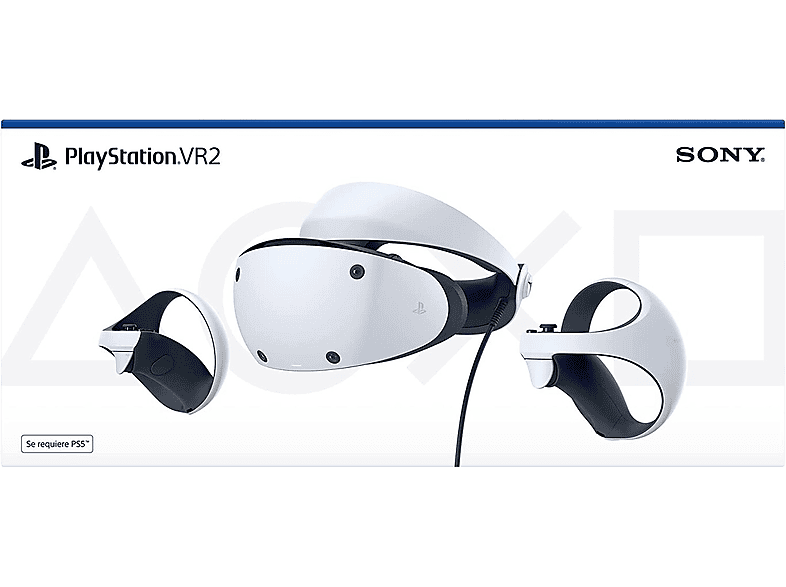 Pack VR - Sony Gafas PlayStation VR2, OLED 4K, Sensor de movimiento, Blanco + Mandos VR2 Sense + Auriculares estéreo
