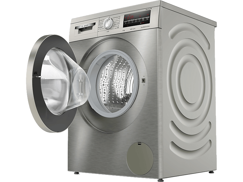 Lavadora carga frontal - Bosch WUU28T8XES, 8 kg, 1.400 rpm, 15 programas, Inox