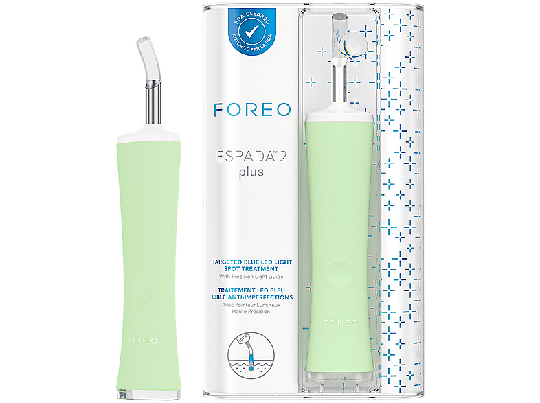 Tratamiento antiacné - Foreo ESPADA 2 Plus, Apagado automático, Pistacho