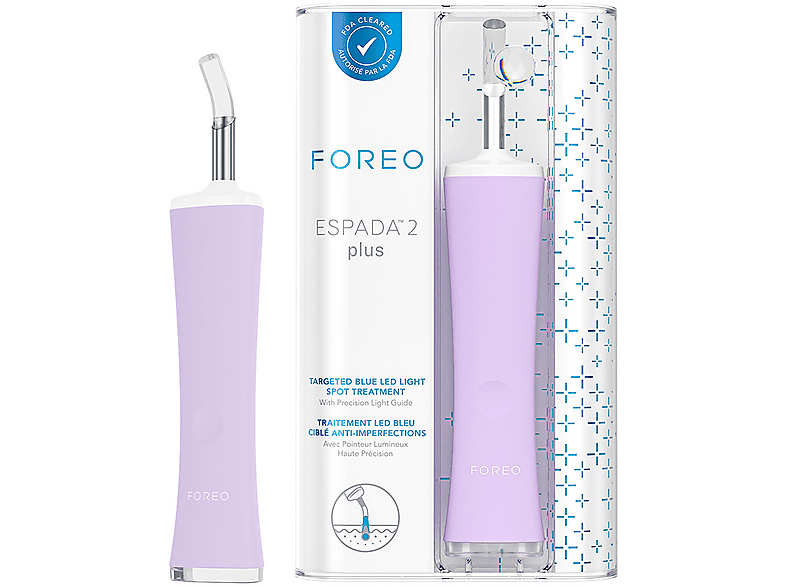 Tratamiento antiacné - Foreo ESPADA 2 Plus, Apagado automático, Lavanda