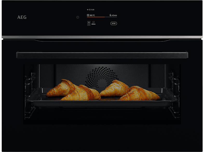 Horno pirolítico - AEG TA7PK721B, Integrable, Pirolítico, 45 l, 595 mm, Negro