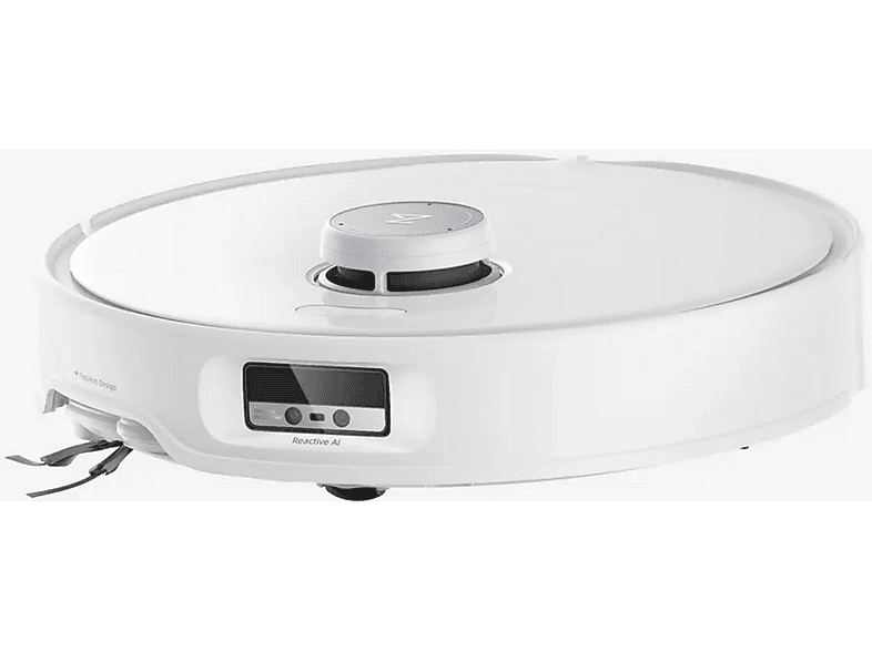 Robot aspirador - Roborock Q Revo Curv, 66 W, Potencia de succión 22 kPa, Depósito 325 ml, Autonomía 240 min, Blanco