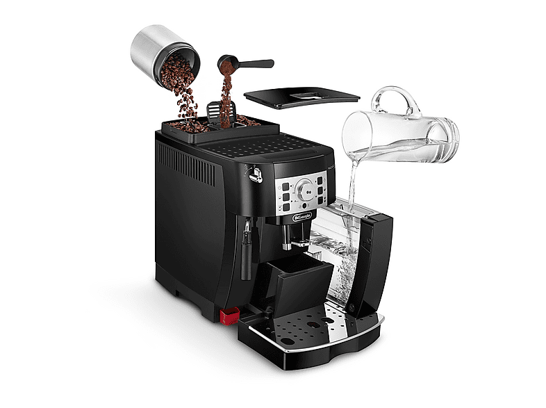 Máquina espresso - Delonghi Magnifica Base ECAM22.115.B, 15 bar, 1450 W, 2 tazas, Negro
