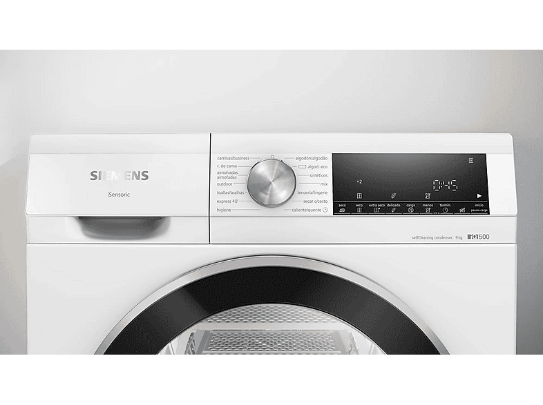 Secadora de condensación - Siemens iQ500 WQ45G2D0ES, Eléctrico, White
