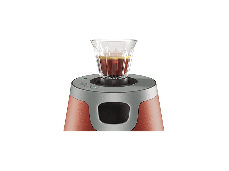 Cafetera de cápsulas - Delta Q Rise con Starck, 19 bar, 1 l, 1250 W, Terracota