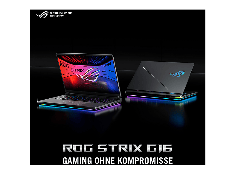 Portátil Gaming - ASUS ROG Strix G16 G615LR-S5177W, 16 " Full-HD, Intel Core Ultra 7, 255HX, 16 GB RAM, 1 TB SSD, GeForce RTX™ 5070 Ti, Gris
