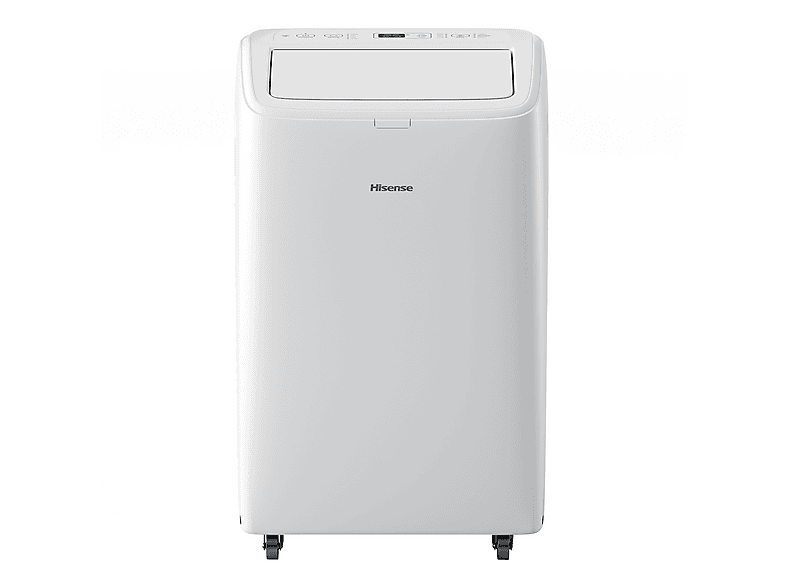 Aire acondicionado portátil - Hisense APC12QC, 3000 fg/h, 3 velocidades, Deshumidificador, Display LED, 64 db, Blanco