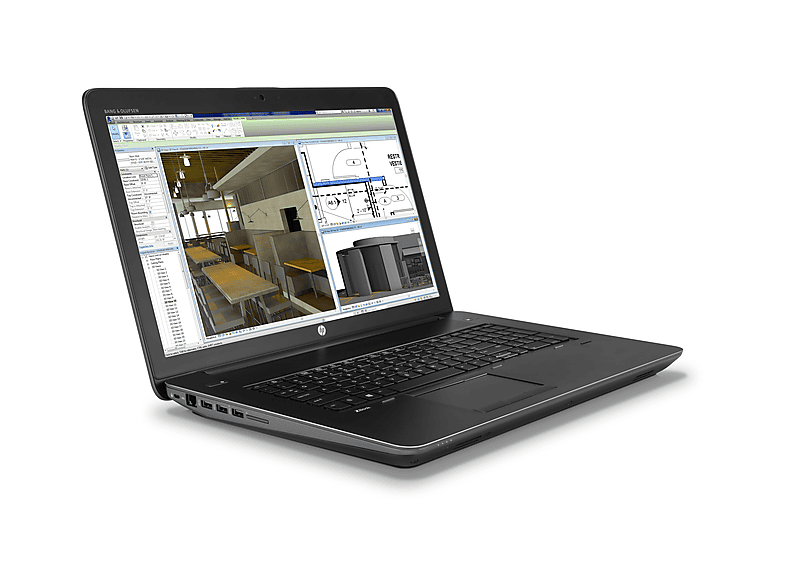 Portátil - HP ZBook 17 G3, 17,3 " Full-HD, Intel® Core™ i5, i5-6440HQ, 8 GB RAM, 1000 GB HDD, Quadro M1000M, Windows 10 Pro (64 Bit), Negro
