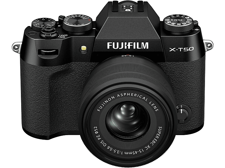 Cámara EVIL - Fujifilm X-T50, 40,2 megapixel, X-Trans CMOS, 6.2K, 4K UHD, Full-HD, Black