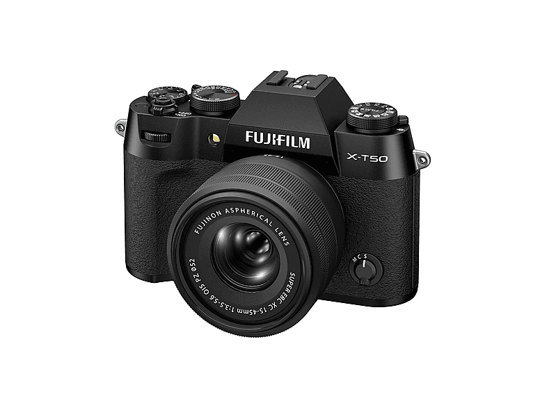 Cámara EVIL - Fujifilm X-T50, 40,2 megapixel, X-Trans CMOS, 6.2K, 4K UHD, Full-HD, Black