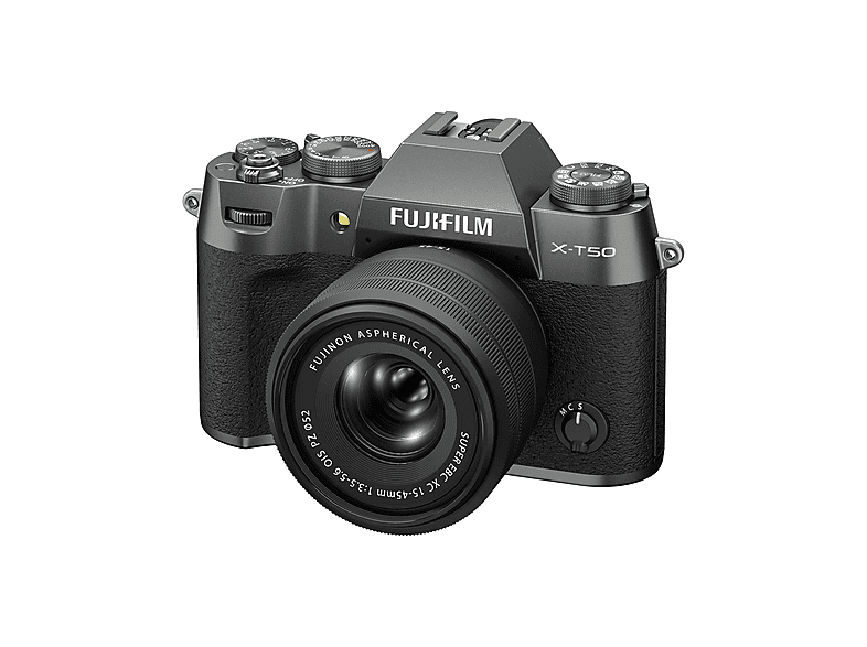 Cámara EVIL - Fujifilm X-T50, 40,2 megapixel, X-Trans CMOS, 6.2K (6240 x 3150 píxeles), Gris