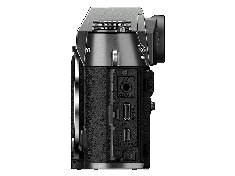 Cámara EVIL - Fujifilm X-T50, 40,2 megapixel, X-Trans CMOS, 6.2K (6240 x 3150 píxeles), Gris
