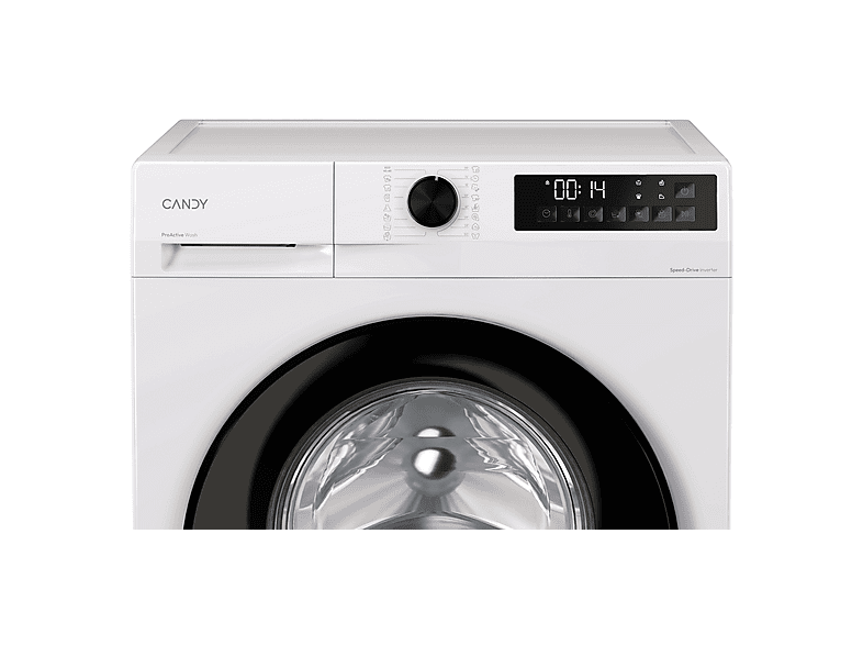 Lavadora carga frontal - Candy GD 410B8-S, 10 kg, 1400 rpm, 16 programas, Blanco