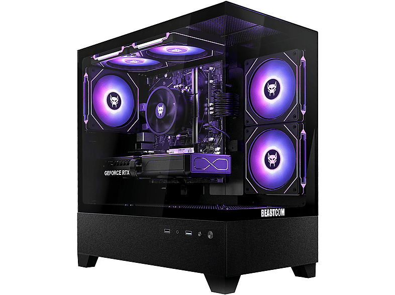 PC Gaming - Beastcom Q5 | Pro Gaming, AMD Ryzen™ 5 8400F, 16 GB RAM, 1 TB SSD, Radeon™ RX 9070, Windows 11 Home, Negro