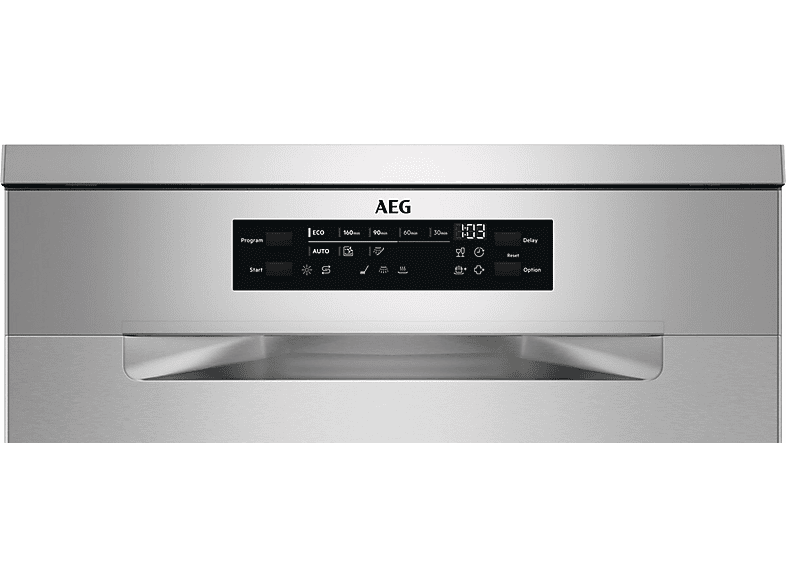 Lavavajillas - AEG FFB74927ZM, 14 servicios, 8 programas, 60 cm, Sistema AirDry, Inox