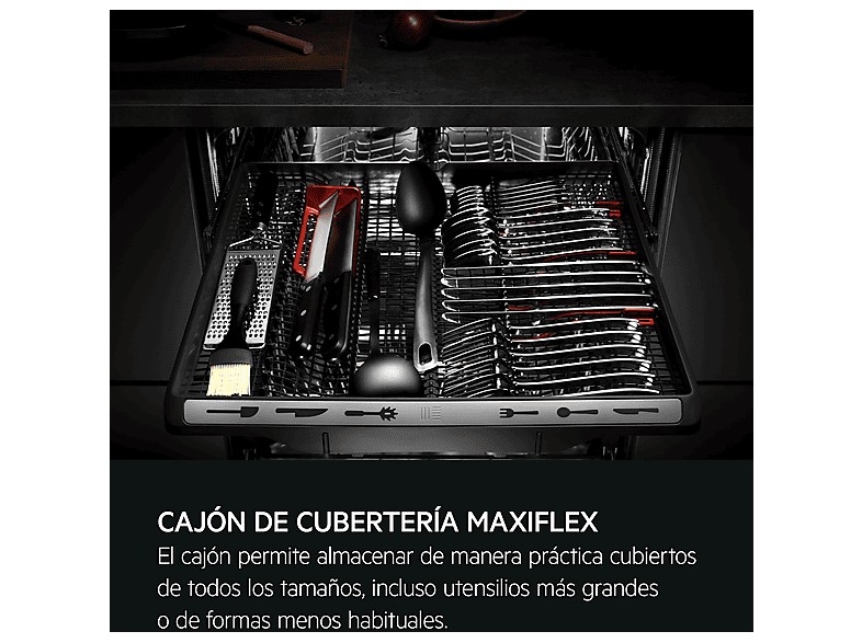 Lavavajillas - AEG FFB74927ZM, 14 servicios, 8 programas, 60 cm, Sistema AirDry, Inox