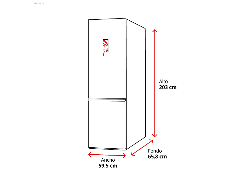 Frigorífico combi - Samsung Smart RB38C675CS9/EF, No Frost, 203 cm, 390l, All-Around Cooling, WiFi, Inox