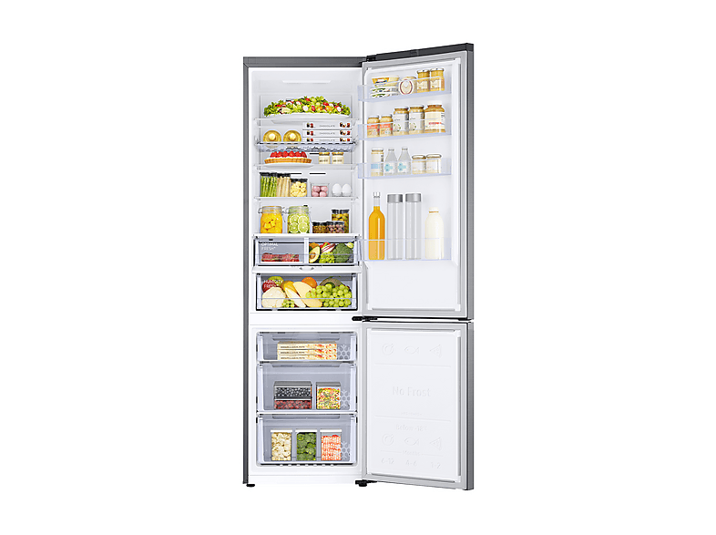Frigorífico combi - Samsung Smart RB38C675CS9/EF, No Frost, 203 cm, 390l, All-Around Cooling, WiFi, Inox