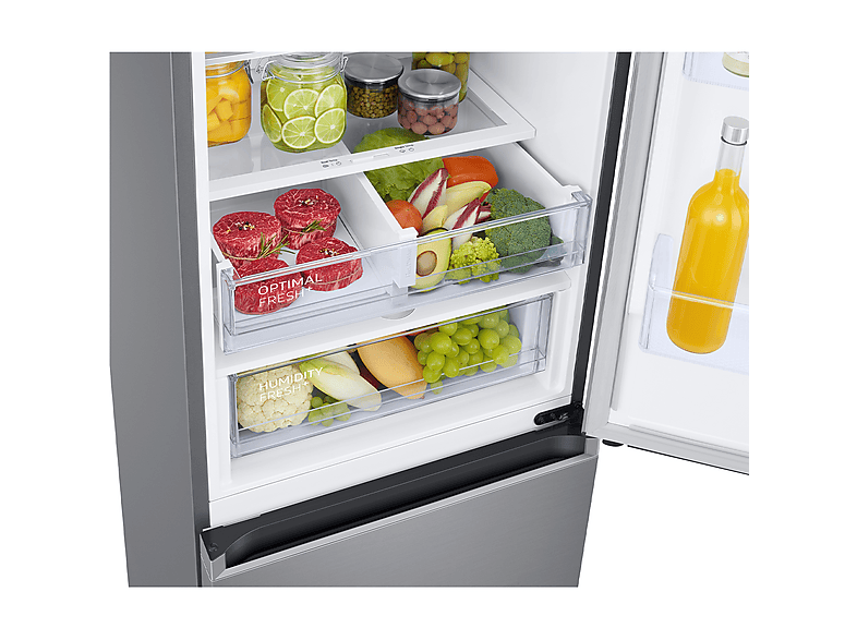 Frigorífico combi - Samsung Smart RB38C605DS9/EF, No Frost, 203 cm, 390l, All Around Cooling, WiFi, Inox