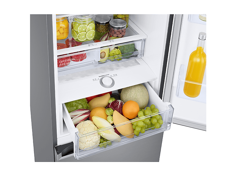 Frigorífico combi - Samsung Smart RB38C605DS9/EF, No Frost, 203 cm, 390l, All Around Cooling, WiFi, Inox