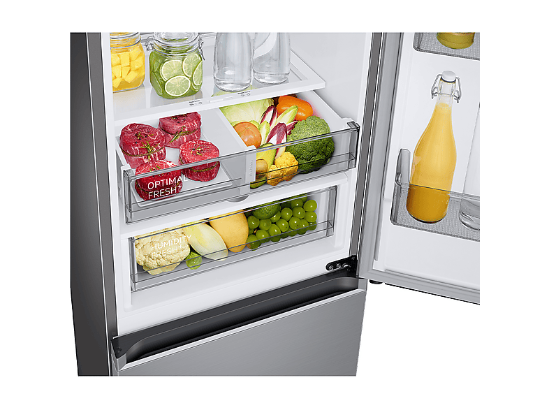 Frigorífico combi - Samsung Smart RB34C775CS9/EF, No Frost, 185.3cm, 344l, All-Around Cooling, Metal Cooling, WiFi, Inox