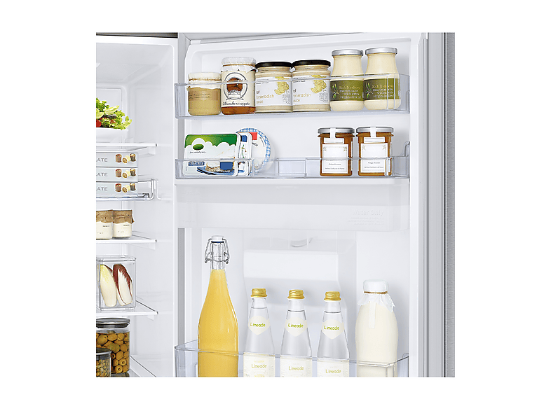 Frigorífico combi - Samsung Smart RB34C632DSA/EF, No Frost, 185.3cm, 341l, All Around Cooling, Dispensador de agua, WiFi, Inox