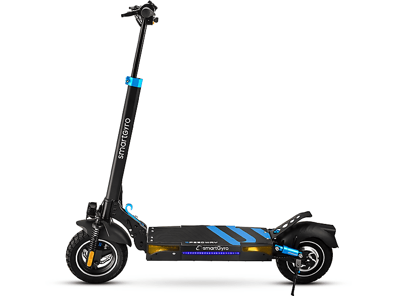 Patinete eléctrico - Smartgyro Speedway C, Pot. máx. 800 W, 13000 mAh, Negro
