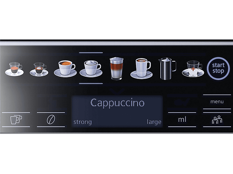 Máquina espresso - Siemens EQ.6 TE654319RW, 15 bar, 1500 W, 2 tazas, Negro