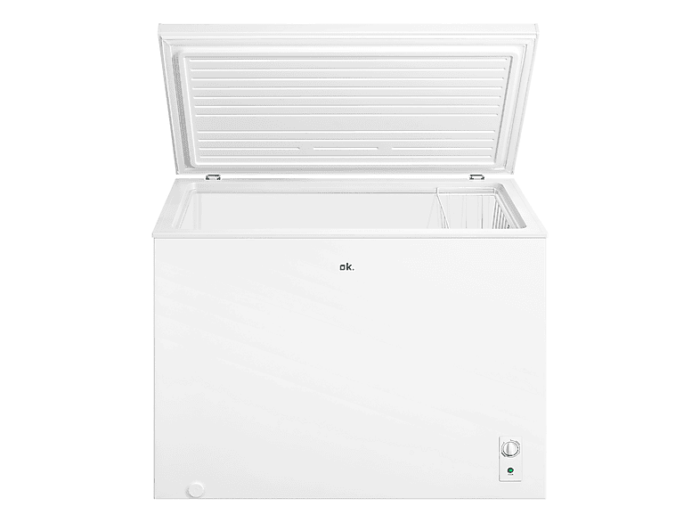 Congelador horizontal - OK . OFZ 181 E W, 293 l, 84.8 cm, Control temperatura, 4 estrellas, Blanco