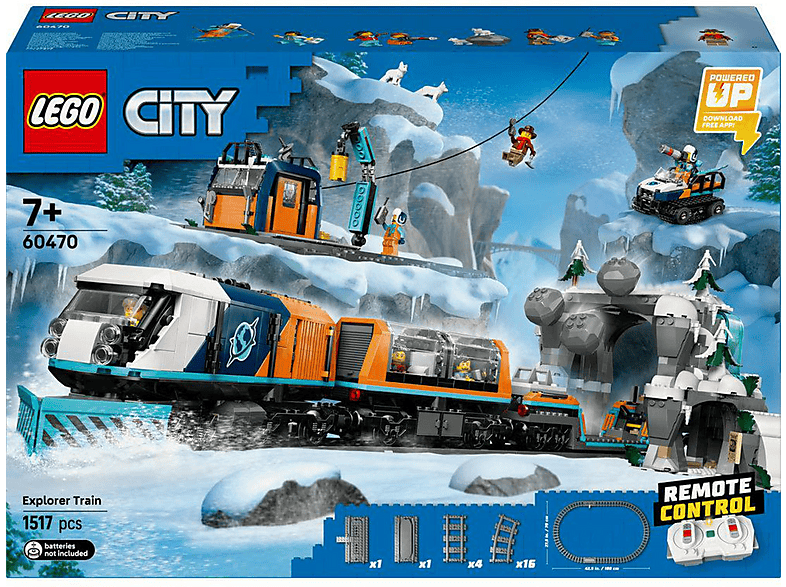 Juego de construcción - LEGO City Tren Ártico de los Exploradores - 660470, edad recomendada: 7 año(s), 1517 piezas