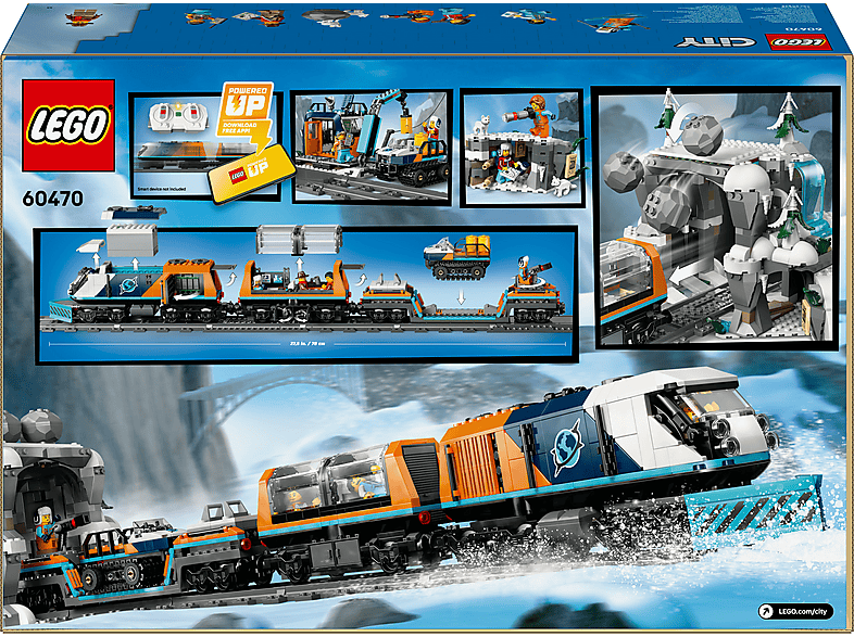 Juego de construcción - LEGO City Tren Ártico de los Exploradores - 660470, edad recomendada: 7 año(s), 1517 piezas