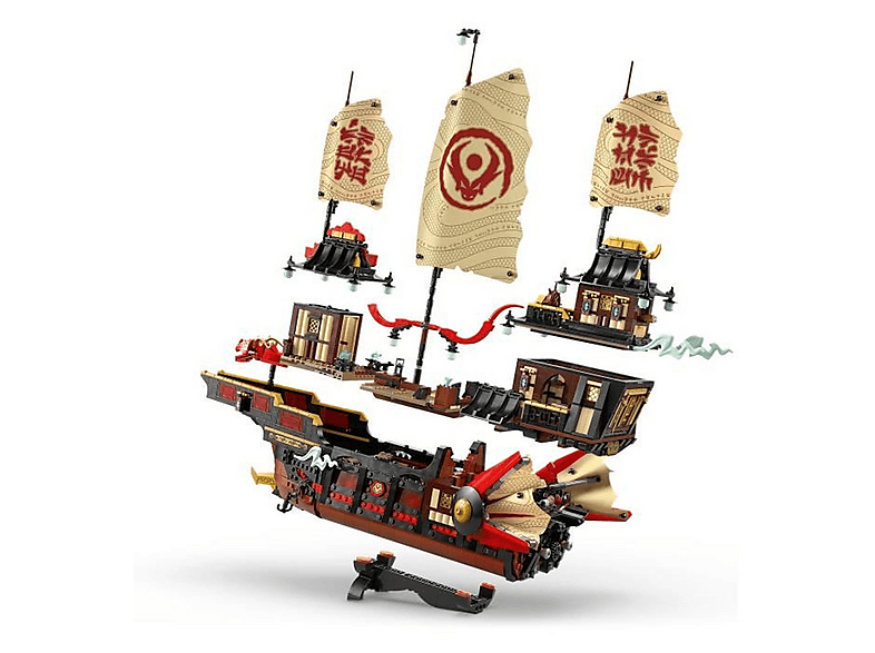 Juego de construcción - LEGO NINJAGO® Bounty del Templo Kit de Construcción Barco y 6 Minifiguras Mayores de 14 Años 71848, 2387 piezas
