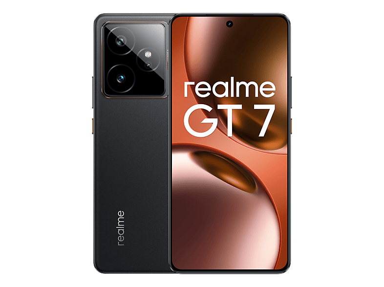 Smartphone - Realme GT7 6.78P/5G/8N/12+512GB/B, Negro, Móvil Sistema operativo propietario, 12 GB RAM, 6,78 " LTPO 2.5D, Dimensity 9400e Chipset