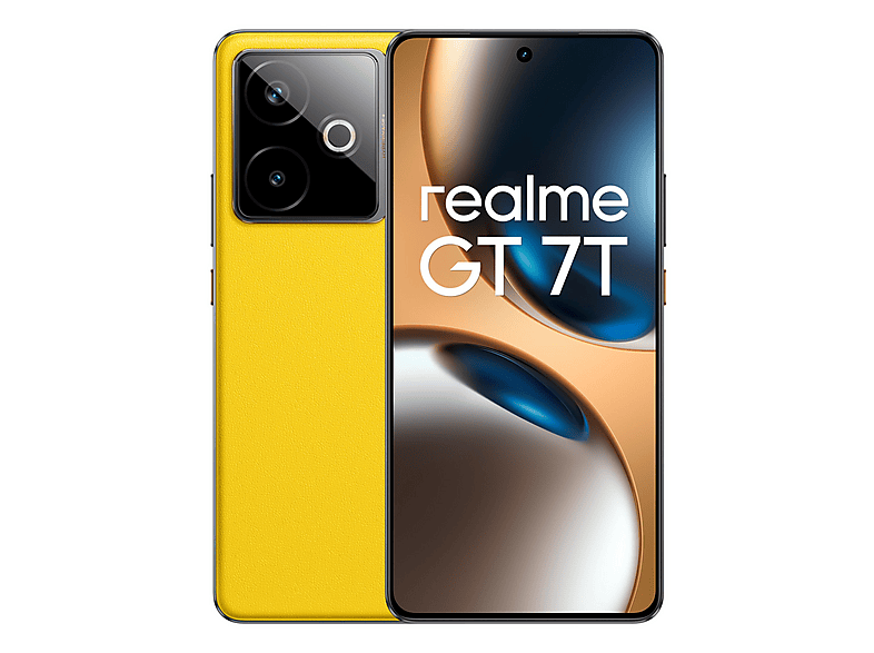 Smartphone - Realme GT7T 6.8P/5G/8N/12+512GB/Y, Amarilla, Móvil Sistema operativo propietario, 12 GB RAM, 6,8 " LTPS 2.5D, Dimensity 8400MAX, 7000 mAh