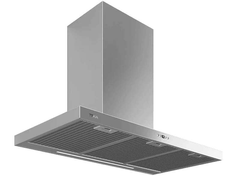 Campana decorativa - Teka DSH 986, 3+1 Velocidades, 586 m³/h, Temporizador, 90 cm, Inox