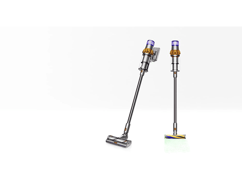 Aspirador escoba - Dyson V15 Detect™ Absolute, Potencia succión 240 AW, 60 min, Inteligente y Potente, 3 Modos, Tecnología Láser, Sensor Suciedad