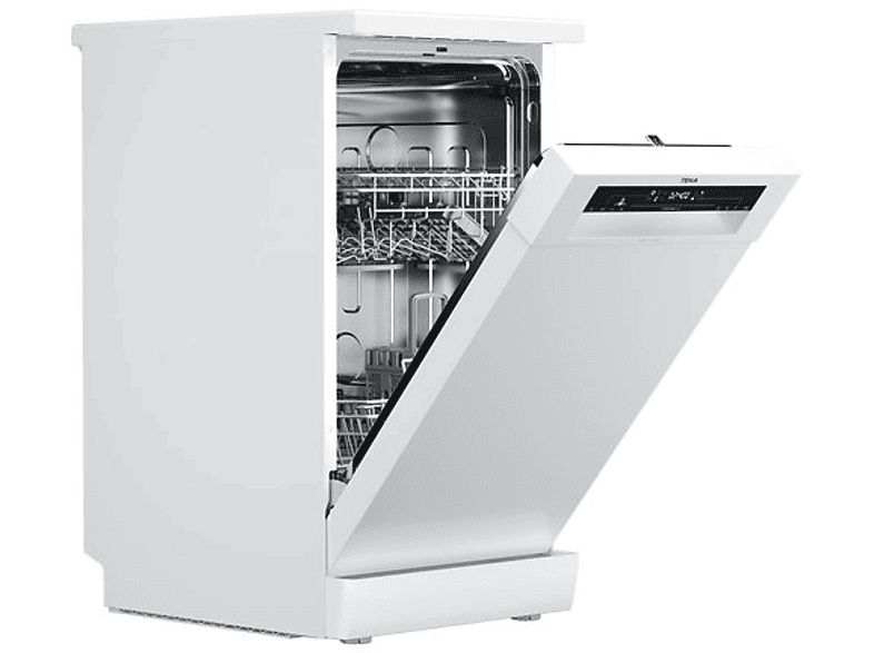 Lavavajillas - Teka DFS 24650, 9 servicios, 6 programas, 44.8 cm, Display LED, Programa Whisper, Blanco