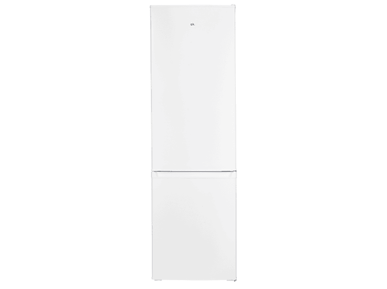 Frigorífico combi - OK . OFK 651 E W, Compresor, 180 cm, 262 l, Pies ajustables, Blanco